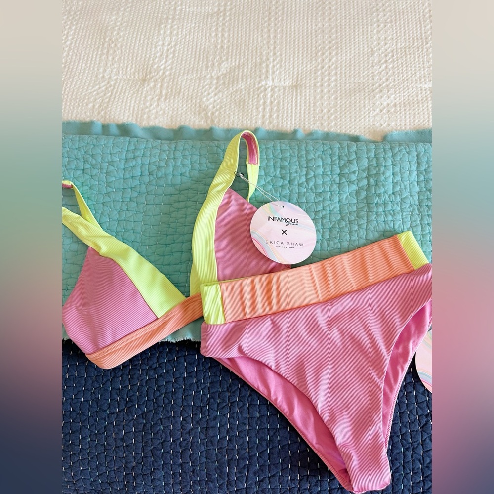 Infamous swimwear x Erica Shaw high waisted bikini